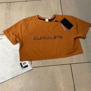 Alphalete Brown Crop Top